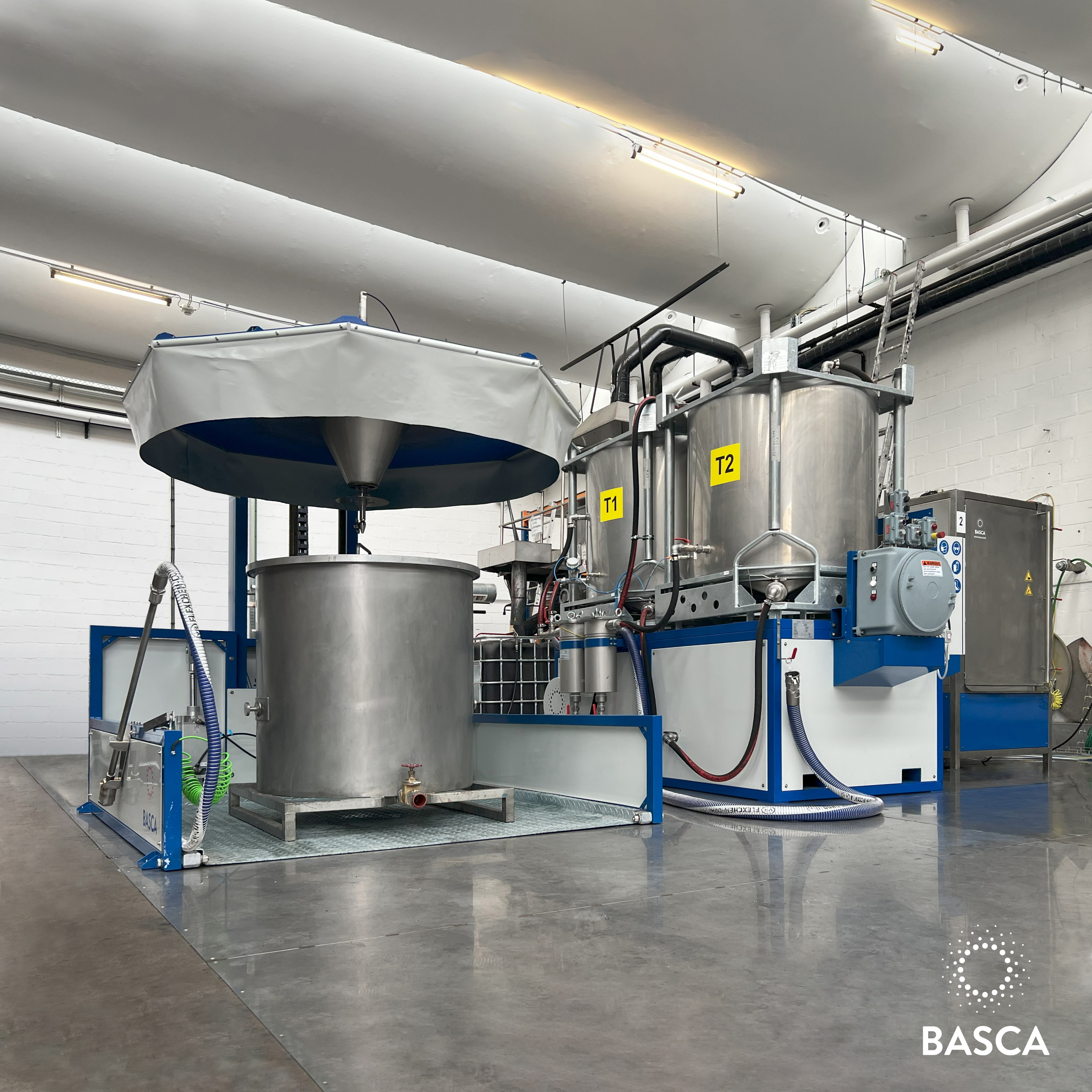 BascaLC twin process vessel cleaning system installed on site