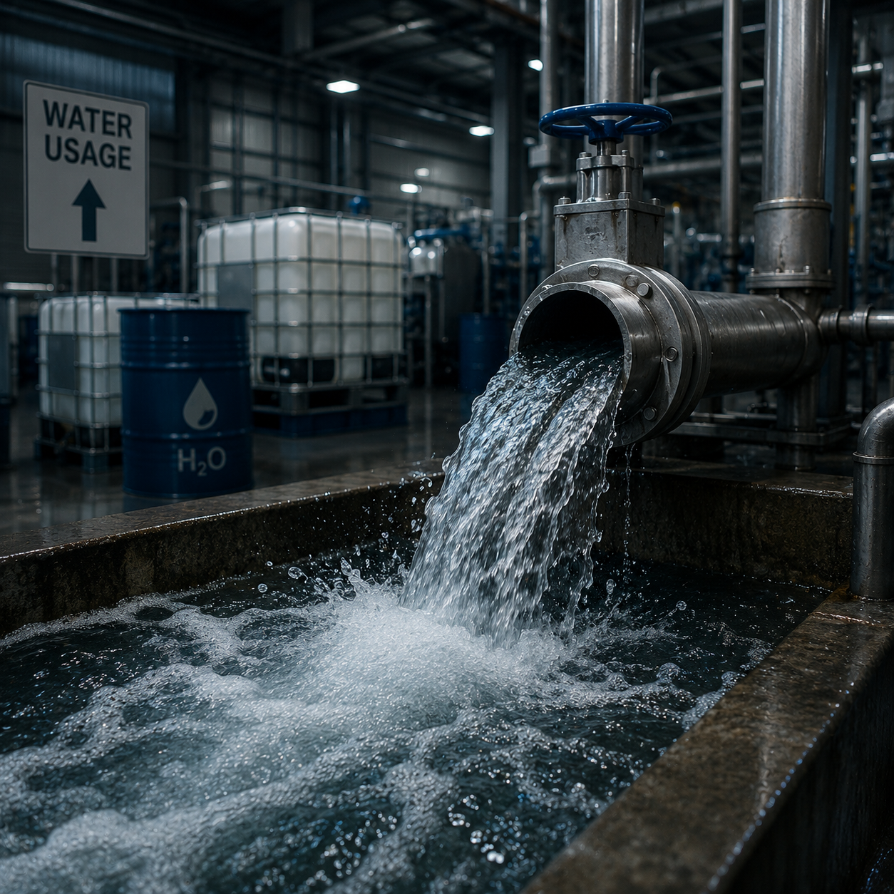 Industrial water treatment and reuse in process